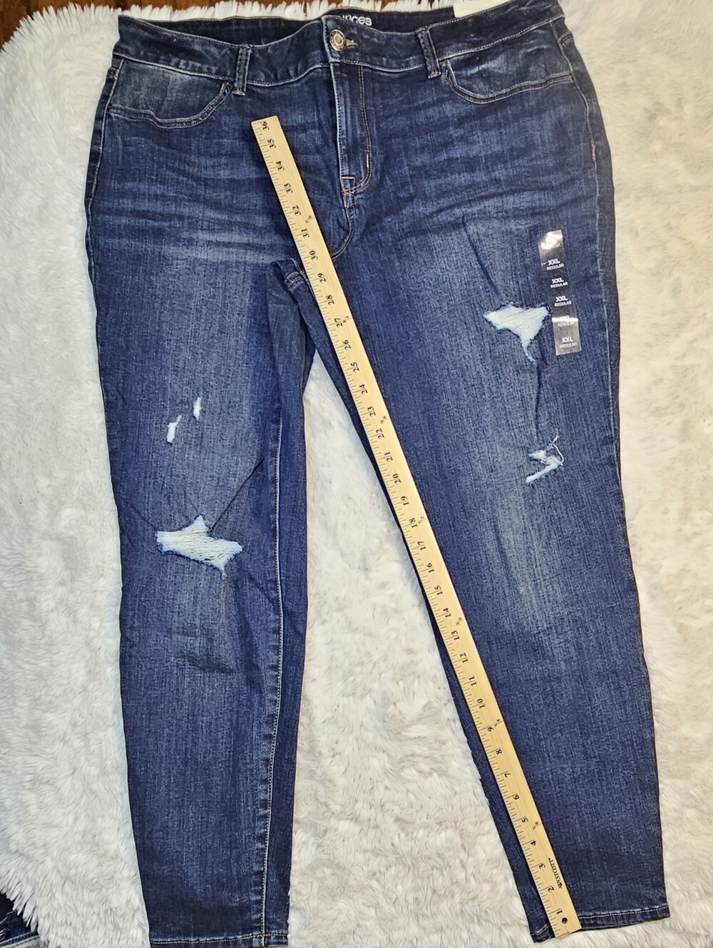 Maurices XXL Distressed Mid-Rise Tapered Jeans – NWT - Picture 6 of 10